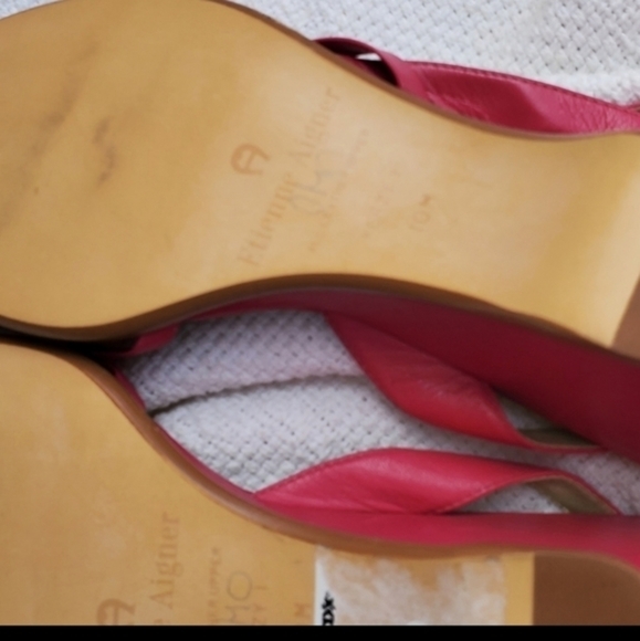 Etienne Aigner pink Kersey sandals 10 NWT‎ - Picture 7 of 10